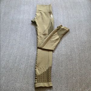 Gym Shark | high waisted leggings in olive green